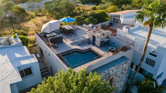 Rooftop Pool with Arch View in Cabo Bello